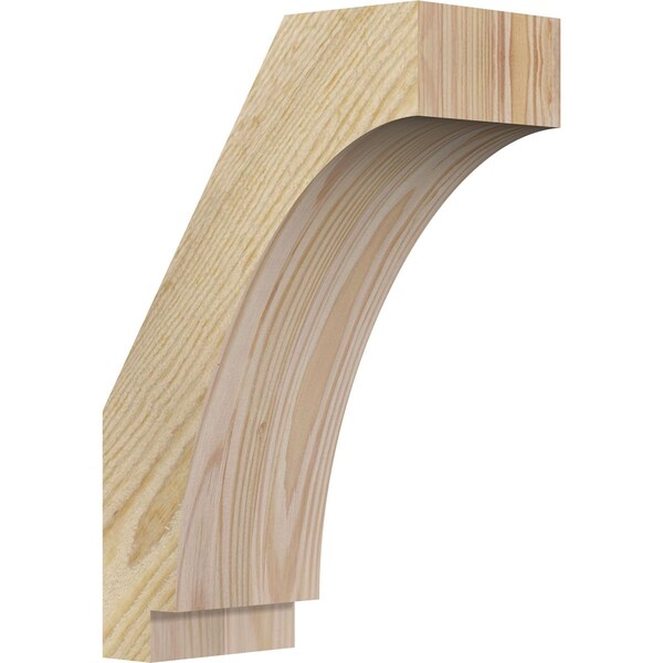 Ekena Millwork 4"W x 8"D x 12"H Imperial Rough Sawn Knee Brace, Douglas Fir BRC04X08X12IMP00RDF - main